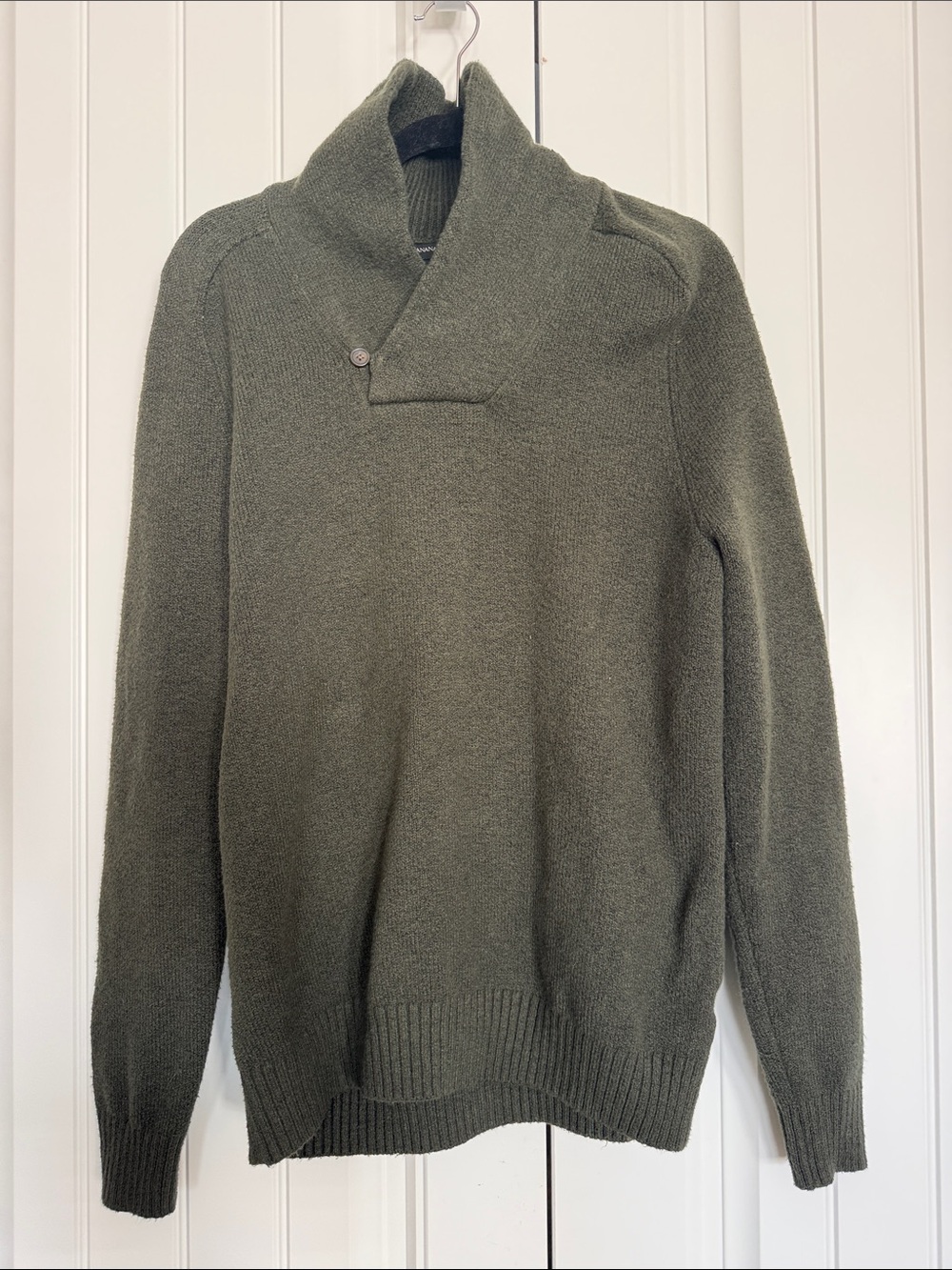Banana Republic Olive Green Turtleneck Sweater MENS